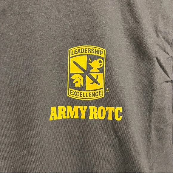 Army ROTC Men Leadership Excellence Crest Logo Grey T-Shirt Size XXL NEW - Picture 6 of 7